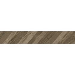 Плитка керамогранитная Wood Chevron Right коричневый 150x900x10 Golden Tile - зображення 1