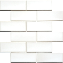 Мозаїка BRICK B 6024 White 300x300х9 Котто Кераміка - зображення 1