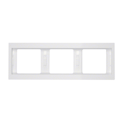 Рамка 3-місна Berker K1 Полярно-Білий горизонтальна 13737009 Hager - зображення 1