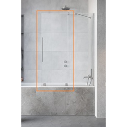 Шторка для ванни Furo Brushed Nickel PND II 1000 R RADAWAY - зображення 1