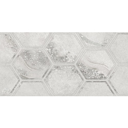 Декор Fusion Гексагон серый 300x600x9 Golden Tile - зображення 1