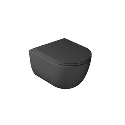 Унітаз підвісний Dream Vortex з кришкою soft-close Black Satin GALASSIA - зображення 1