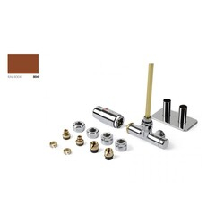 Набір вентилів інтегрований термостатичний лівий Unico All in One Ral 8004 Terma - зображення 1