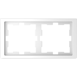 Рамка 2-местная горизонтальная Белый MERTEN (MTN4020-6535), Schneider Electric - зображення 1