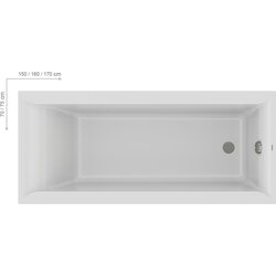 Ванна прямокутна Favorit 170x75 RAVAK - зображення 1