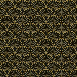 Плитка керамогранітна Art Deco Black Manhattan Natural 297,5x297,5x9,9 Aparici - зображення 1