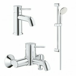 Набор смесителей для ванны 3 в 1 BauClassic (123868S), Grohe - зображення 1