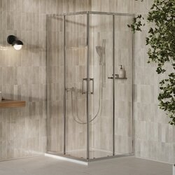 Душова кабіна X-Point Slim XPSRV2 90 алюміній Transparent RAVAK - зображення 1