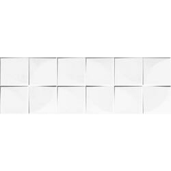 Плитка настенная White Glossy Quadra RECT 250x750x9 Konskie - зображення 1