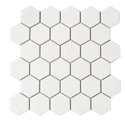 Мозаїка HST 6024 Hexagon White 295x295x9 Котто Кераміка - зображення 1