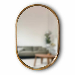 Зеркало Freedom Slim 500x800 Natural Walnut Luxury Wood - зображення 1