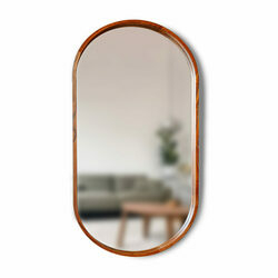 Зеркало Freedom Slim 500x800 Cognac Luxury Wood - зображення 1