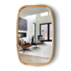 Зеркало New Art Slim 500x800 Natural Light Luxury Wood - зображення 1