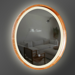 Зеркало Perfection Slim LED D750 Mahogany Luxury Wood - зображення 1