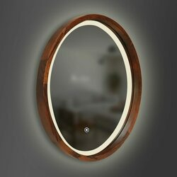 Зеркало Perfection Slim LED D650 Cognac Luxury Wood - зображення 1