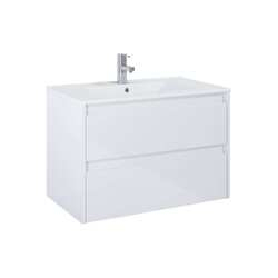 Шкафчик с умывальником Claudia 800 White Glossy A857795806+A3272A4000 Roca - зображення 1