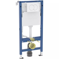 Комплект Інсталяція для унітаза Duofix Delta + Кнопка зливу Delta01 білий 458.133.11.3 GEBERIT - зображення 1