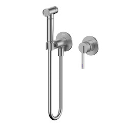 Гигиенический душ ORI никель брашированный 08021N EMPORIA - зображення 1