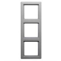 Рамка 3-місна Berker Q1 Алюміній 10136084 Hager - зображення 1