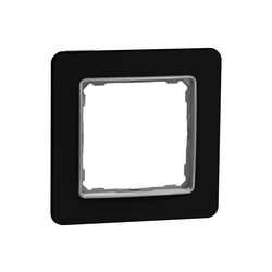 Рамка 1-місна Чорне скло Sedna Design & Elements (SDD361801), Schneider Electric - зображення 1
