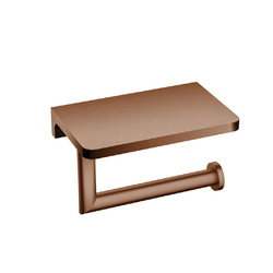 Тримач для туалетного паперу з поличкою мідь брашована 5090BRG EMPORIA - зображення 1