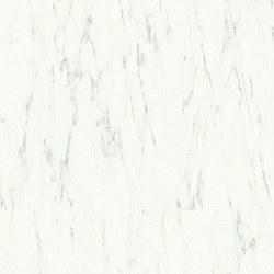 Виниловый пол Oro Base Белый каррарский мрамор 610х303x4 Quick-Step - зображення 1