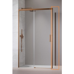 Бокова стінка Idea Brushed Copper KDJ S1 90 права RADAWAY - зображення 1