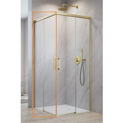 Душова кабіна (половина) Idea 6 Brushed Gold KDD 90 ліва RADAWAY - зображення 1
