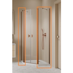 Комплект бокових стінок Nes 6 Brushed Copper PTD 90 RADAWAY - зображення 1