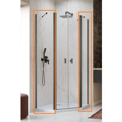 Комплект бокових стінок Nes 6 Brushed GunMetal PTD 90 RADAWAY - зображення 1