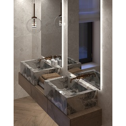 Умивальник керамогранітний з прямою чашею SGWTS 900 накладний Котто Кераміка - зображення 1