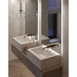 Умивальник керамогранітний зі скошеною чашею SGWTO 600 накладний Котто Кераміка - зображення 1