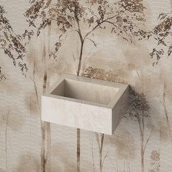 Умивальник керамогранітний з прямою чашею SGWHTS 600 підвісний Котто Кераміка - зображення 1