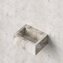 Умивальник керамогранітний зі скошеною чашею SGWHTO 600 підвісний Котто Кераміка - зображення 1