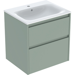 Шафка з умивальником 60 Selnova Square Slim rim 504.138.IK.1 Geberit - зображення 1