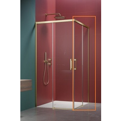 Душова кабіна (половина) Idea 6 Brushed Light Gold KDD 90 права RADAWAY - зображення 1