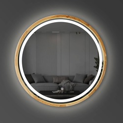Дзеркало Perfection LED 800 Natural Oak Luxury Wood - зображення 1
