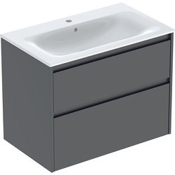 Шафка з умивальником 60 Selnova Square Slim rim 504.139.JK.1 Geberit - зображення 1