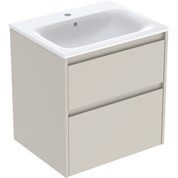 Шафка з умивальником 60 Selnova Square Slim rim 504.138.DB.1 Geberit - зображення 1
