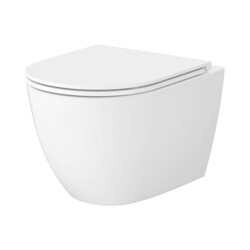 Унітаз підвісний із турбозмивом СЕТ C952 Lider Pro Oval Tornado з кришкою soft-close SZCZ1004030001 Cersanit - зображення 1