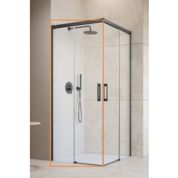 Душова кабіна (половина) Idea 6 Brushed GunMetal KDD 100 ліва RADAWAY - зображення 1