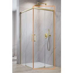 Душова кабіна (половина) Idea 6 Brushed Gold KDD 110 права RADAWAY - зображення 1