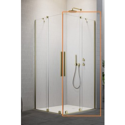 Душова кабіна (половина) Furo Brushed Gold KDD 90 R RADAWAY - зображення 1