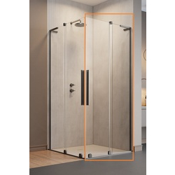 Душова кабіна (половина) Furo SL Brushed GunMetal KDD 110R RADAWAY - зображення 1