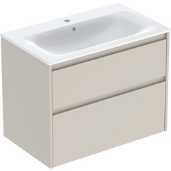 Шафка з умивальником 80 Selnova Square Slim rim 504.139.DB.1 Geberit - зображення 1