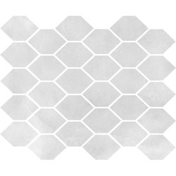 Мозаїка Aquamarina Heksagon Світло-сірий POL 270x320x8,5 Nowa Gala - зображення 1