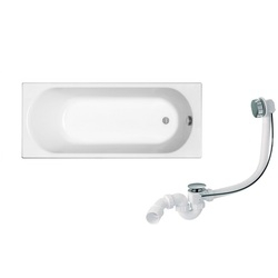 Комплект Ванна прямоугольная с ножками Opal Plus 170x70 Kolo Сифон для ванны HC31M-S1 McAlpine - зображення 1