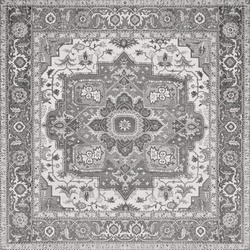 Плитка керамогранитная Kilim Black Natural 595,5x595,5x9 Aparici - зображення 1