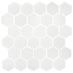 Мозаїка H 6024 Hexagon White 295x295x9 Котто Кераміка - зображення 1