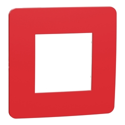 Рамка 1-местная Красный-Белый UNICA (NU280213), Schneider Electric - зображення 1